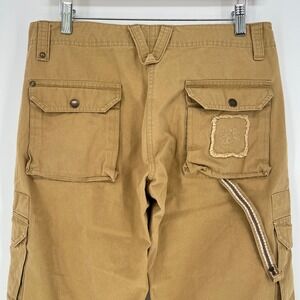 Lee Cooper Womens Cargo Utility Pants Size 30x33 Khaki Tan Multi Pocket Gorpcore
